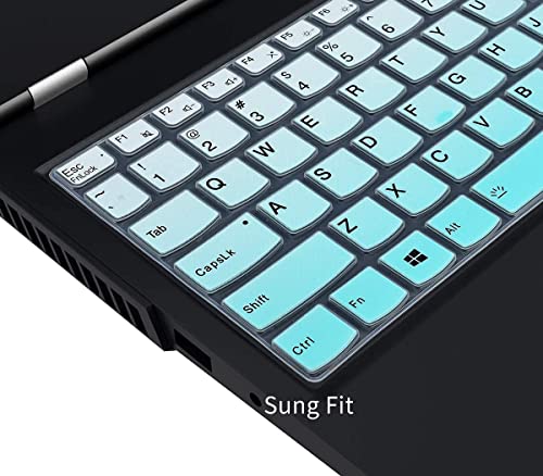 Image of VNJ Silicone Keyboard Skin Cover for Lenovo Legion 5 & Slim 5i / Pro 5i / LOQ & Pro 7i | IdeaPad Gaming 3 3i 15.6 inch & 16 inch (Mint Green)