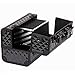 SHANY Premier Fantasy Professional Makeup Train Case Cosmetic Box Portable Make up Case Organizer Jewelry storage with Locks, 3 Trays, Makeup Brush Holder and Cosmetics Mirror - Black Diamond