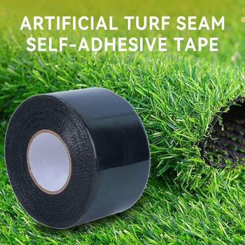 Kunstrasen Klebeband, Kunstrasenband, Doppelseitiges Teppichband, Teppich Klebeband, 5m x 5cm Kunstrasen Teppich Selbstklebendes Stoffband Kunstrasen für Gartenzubehör im Freien