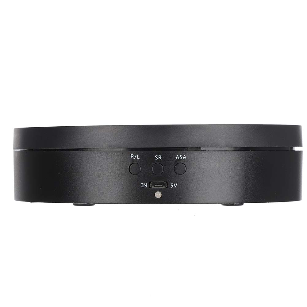 Piattaforma girevole elettrica a 360 gradi, cuscinetto di carico 2-4KG 3 marce Piattaforma girevole girevole bidirezionale Espositore Piattaforma girevole automatica perfetta per telefono gioielli