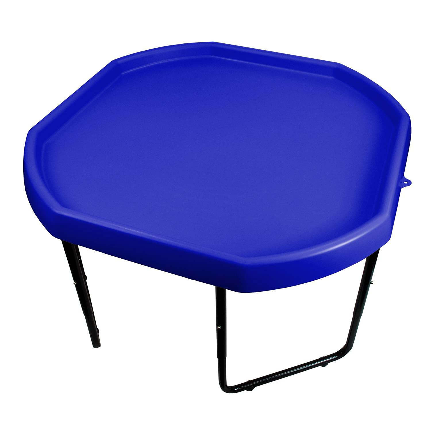 Children's Plastic Sand & Water Mixing Play Tray - DARK BLUE - 70cm x 70cm & Height Adjustable Stand.