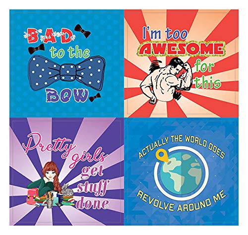 Creanoso Funny Stickers Pack - 120 Pcs, Cheeky Sayings, Waterproof Decals