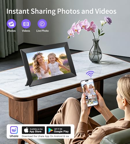 Uhale Digital Picture Frame 10.1" WiFi Electronic Photo Frames 32GB Storage - Image 2