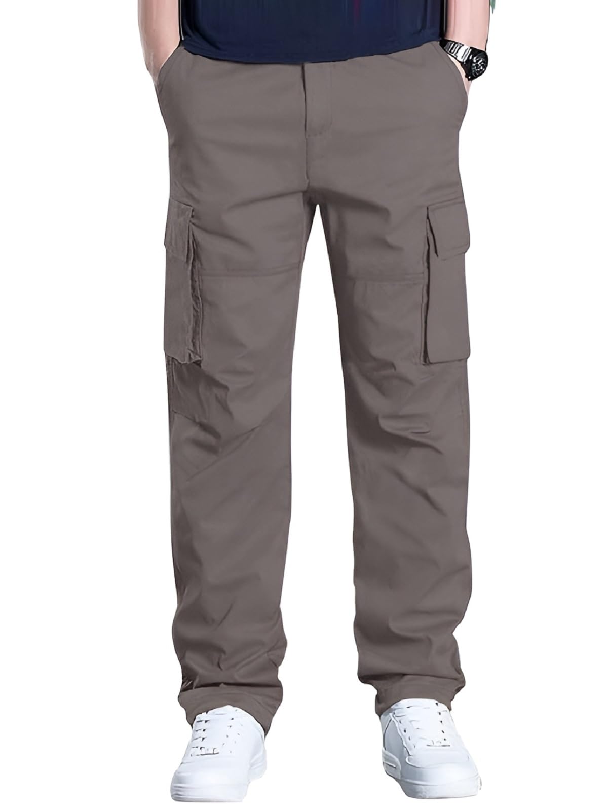 Men's Regular Fit Cargos Trousers | Cargo Track Pant for Men | Loose Fit | Regular Trouser Loose Fiting | Treck Pent with Multiple Pockets