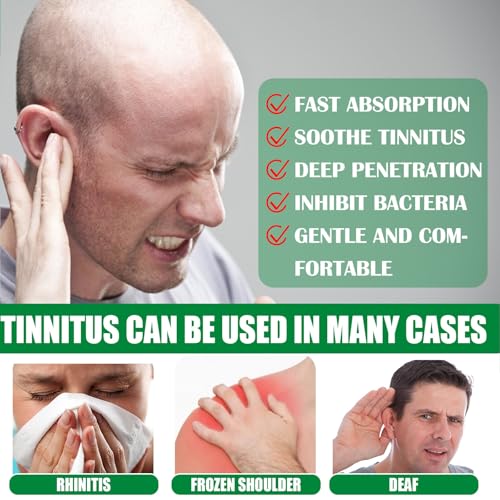Tinnitus-Ohrentropfen,Ohrenpflege-Flüssigkeit,Tinnitus-Ohrtropfen,Ohrpflegeöl,Spendet Feuchtigkeit und Schützt Ihre Ohren,20ML