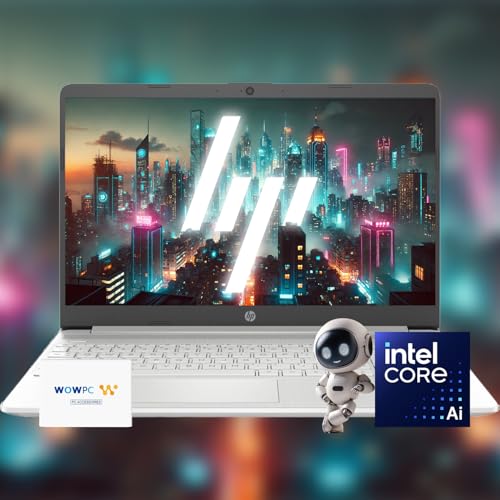 Image of HP 15 Slim Copilot Ready AI Laptop • 32GB RAM • 2.5TB Storage (2TB SSD + 512GB External Hard Drive) • Intel AI-Powered 4-Core Processor • 15.6 HD • Long Battery Life • Win 11 Pro • w /WOWPC Bundle