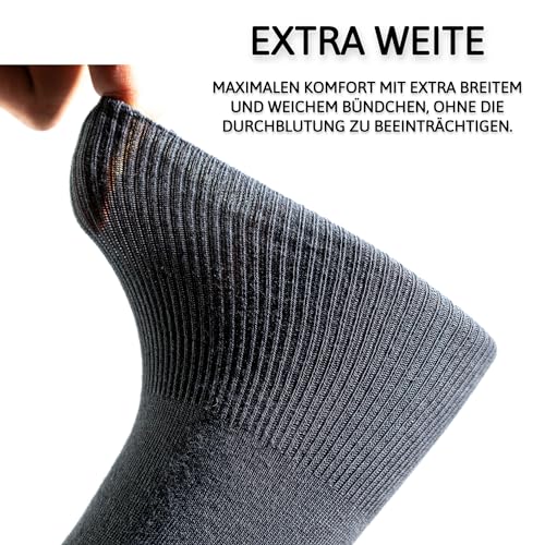 Diabetikersocken Socksberg für Herren ohne Gummibund (6 Paar)