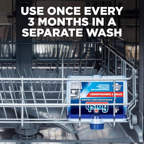 Image of Finish Dishwasher Deep Cleaner Liquid, 250 ml | Odour Removal Technology | Removes Hidden Dirt & Limescale| Extend your Dishwasher's life | World's #1 Dishwashing Brand