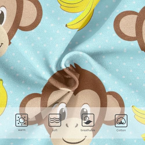 Cute Cartoon Monkey Blue Dots Girls Underwear Toddler 2t Cotton Cute Panties Girl Designer Kids Undies Briefs3