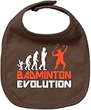 EZYshirt® Badminton Evolution Baby Lätzchen Halstuch