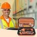 Hard Case for Klein Tools ET310 AC Circuit Breaker Finder Electric Tester & 80016 Tool Kit & RT250 GFCI Outlet Tester and Accessories Electrical Tools Storage Organizer Bag, Orange(Case Only)