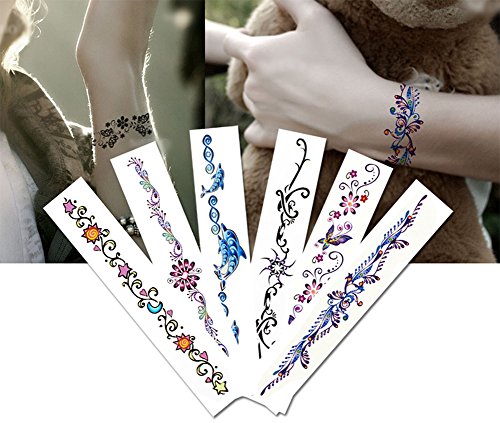 Supperb® Elegant Bracelet Temporary Tattoos, Beautiful Jewelry Tattoos Set