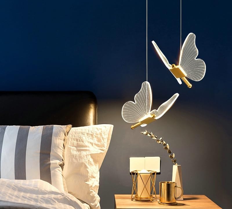 Lustre moderne papillon pour éliminer la fatigue visuelle au chevet