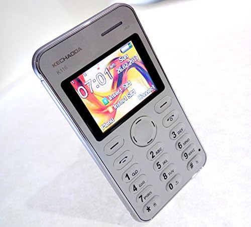 DVM Traders Kechaoda K116 Plus Slim Card Size Light Weight Stylish Design Keypad Phone Dual Sim (Silver)