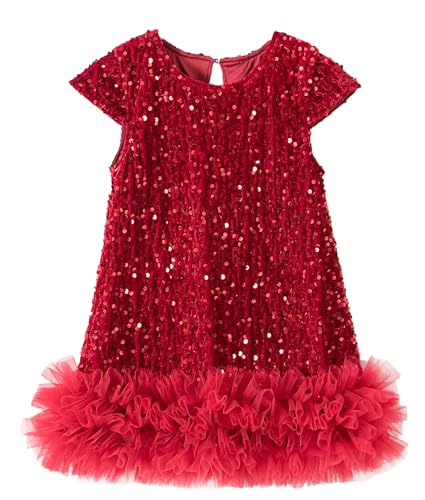 Girls Sequined Dress Glittering Dresses for Birthday Party Evening Gown