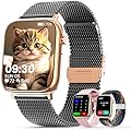 SLOKSFil 2025, smartwatch da donna, 1,83", TFT full touch screen con funzione telefonica, frequenza cardiaca, spO2/24 ore, 100 modalità sport/ciclo mestruale/monitoraggio del sonno, fitness tracker