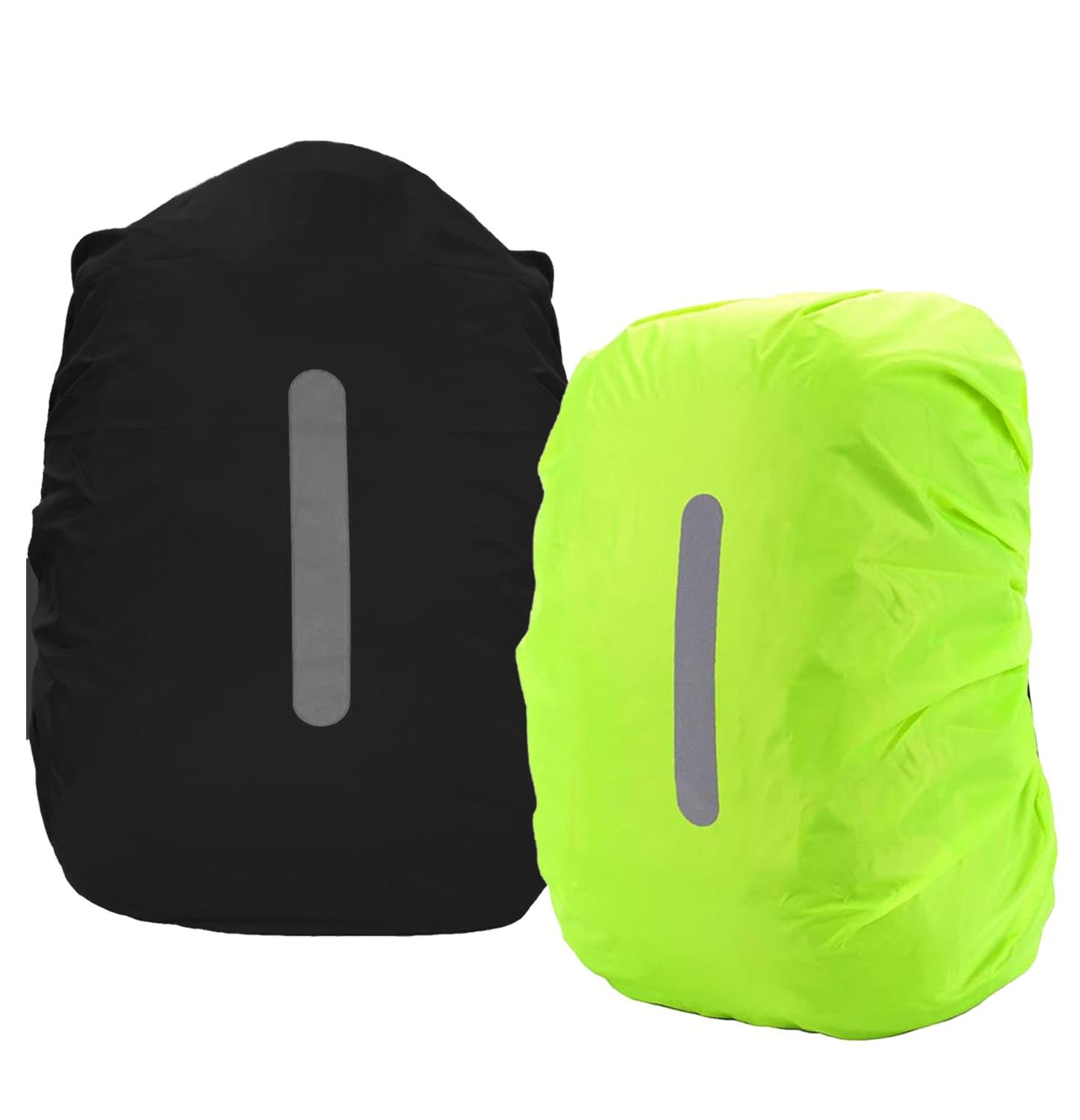 PINEPAN Regenschutz für Rucksäcke mit reflektierenden Streifen, 15L-100L, wasserdichter Rucksack-Regenschutz, Schultasche für Wandern, Camping, Reisen, Radfahren