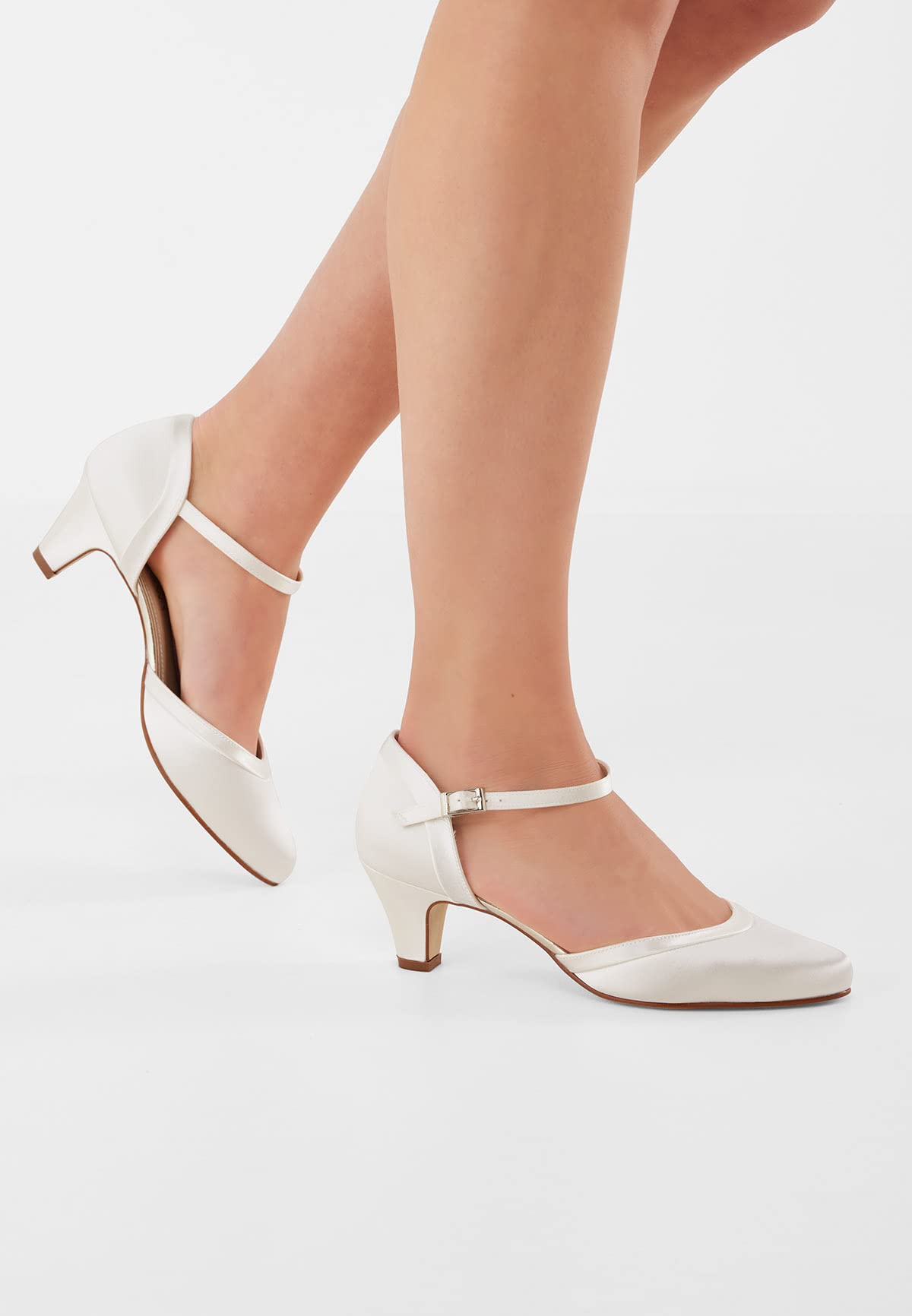 Rainbow Club Brautschuhe Letty - Damen, Pumps, Ivory Creme, Satin