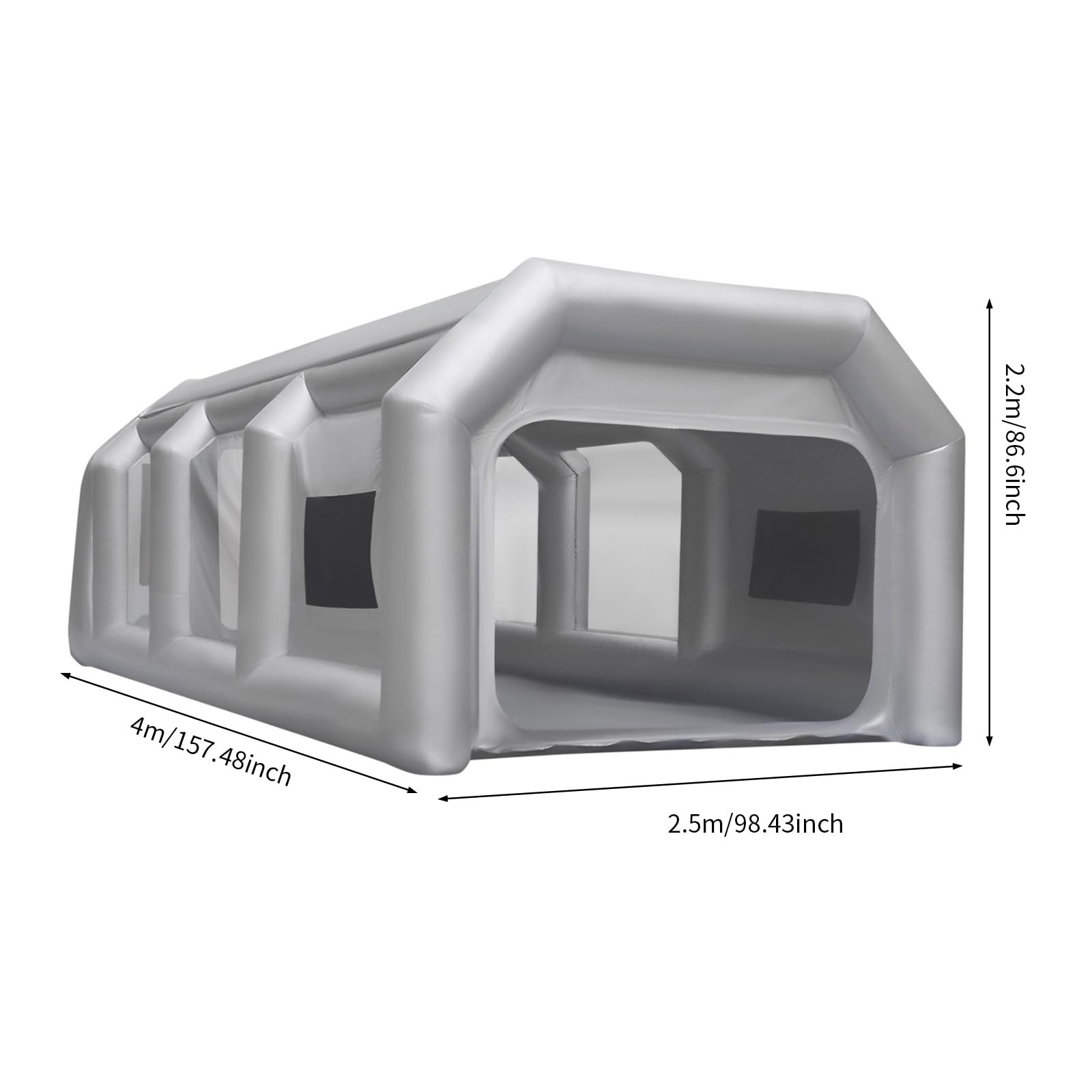 Cabina de Pulverización Inflable y Tienda de Campaña para Pintura y Fiestas (4 x 2,5 x) - Sin Secador de Pelo