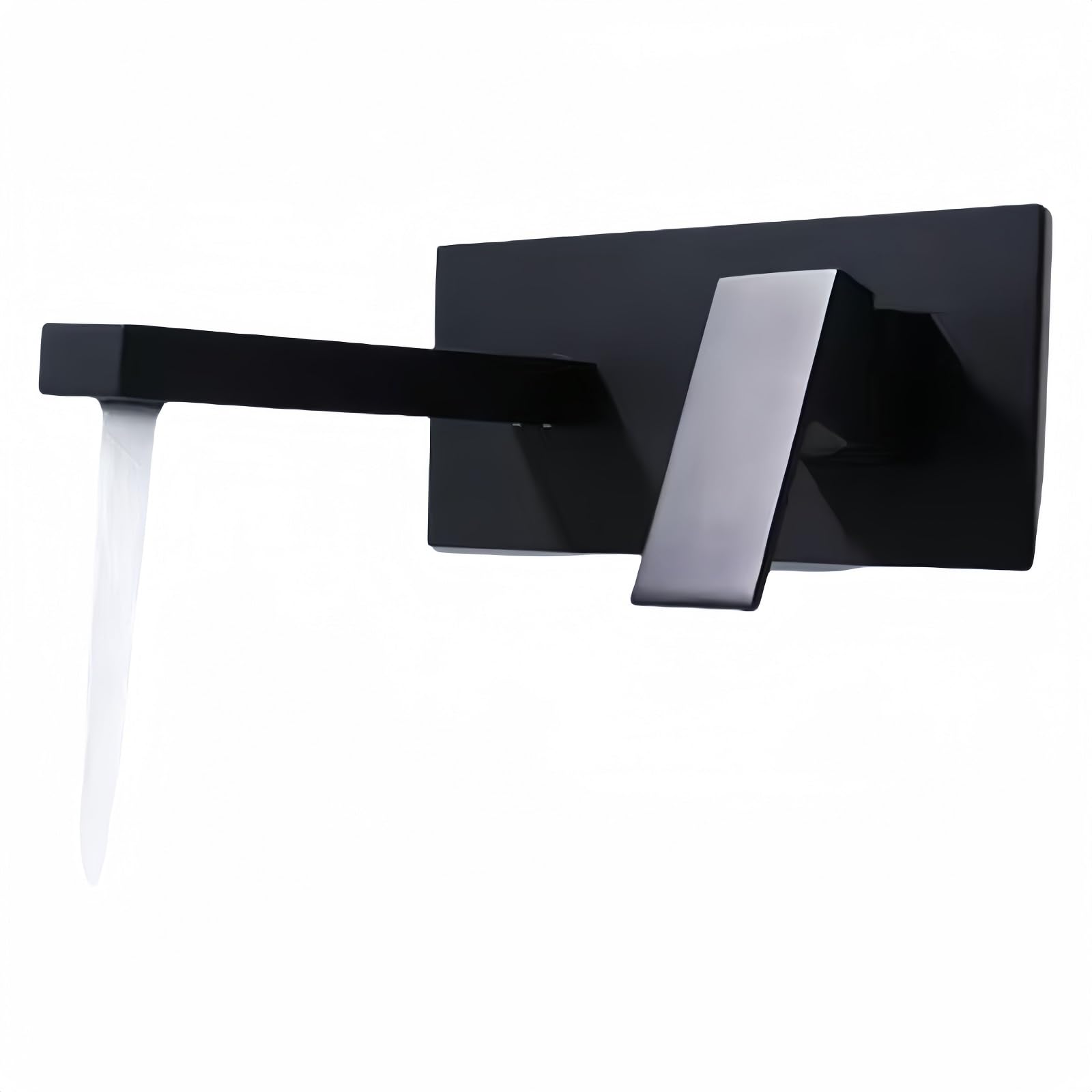 ZYCHSJXA All-Copper Concealed Basin Hot and Cold -Control Embedded Washbasin Faucet (Black)