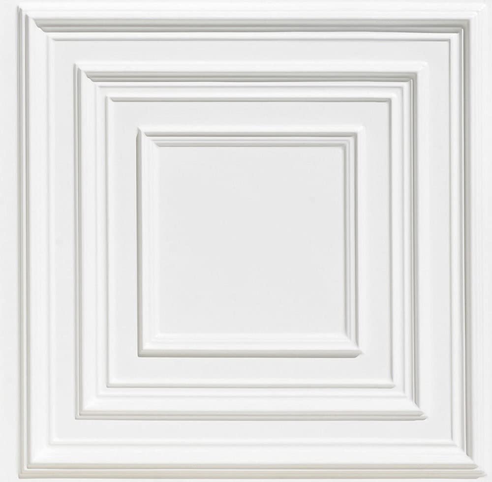 Dalles de plafond en PVC 60 x 60 cm lot de 10 revêtement suspendu