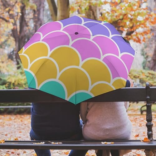 Parapluie pliant automatique compact à ouverture rapide pour voyage
