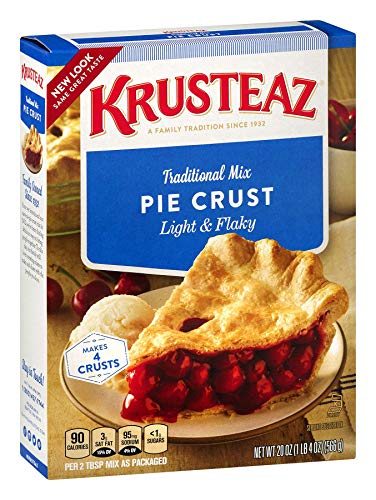 Krusteaz Traditional Light & Flaky Pie Crust Mix, 20 OZ (Pack of 6)