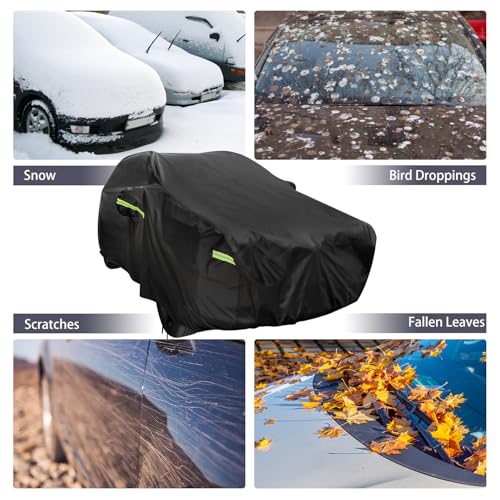 Image of SUV Car Cover for Honda CRV, Waterproof with Door Zipper | Custom Fit，All Weather Protection，Rain & Snow Proof，Windproof，Reflective Strips，Indoor&Outdoor Full Exterior