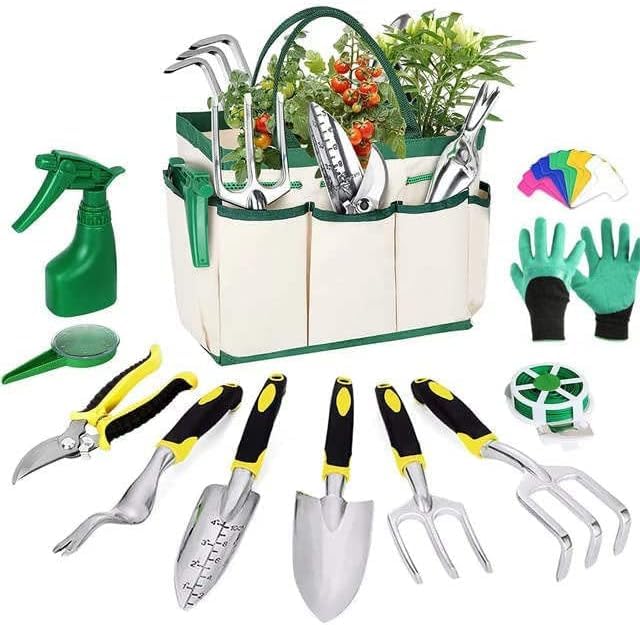GARMANN Garden Tool Set, 12 Piece Garden Tool with Garden Tool Organizer Handbag, Heavy Duty and Lightweight Aluminium Alloy, Ideal Garden Gifts for Women. Suitable for Garden Lovers. (B0D42BWZBC) Amazon Price History, Amazon Price Tracker