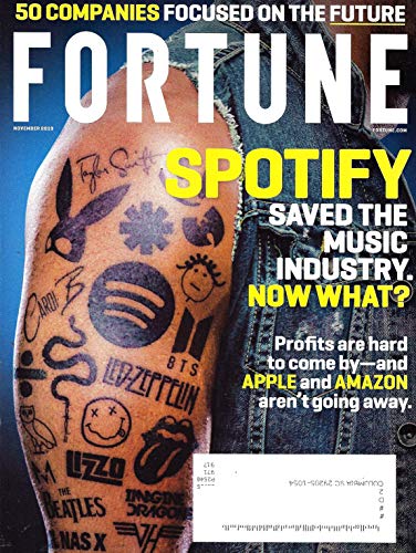 FORTUNE Magazine (November, 2019) SPOTIFY, APPLE, AMAZON