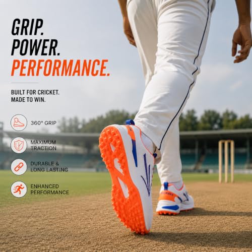 Image of PRO ASE SPORT PROASE NetMaster Cricket Shoes - Rubber Studs, Water-Resistant Upper, EVA Comfort Midsole