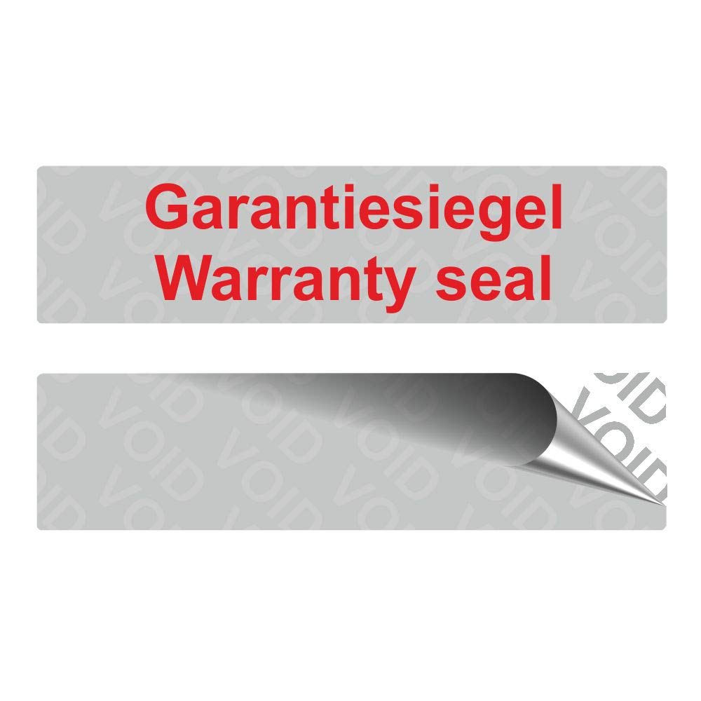 VOID - Etichette di sicurezza "sigillo di garanzia Warranty Seal", su rotolo, 80 x 20 mm, colore rosso (500)