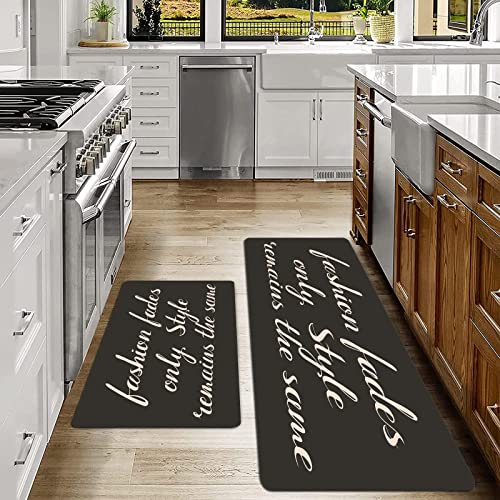 2er Küchenteppich Waschbar Rutschfest Teppich,Form Kleid verblasst bleibt...