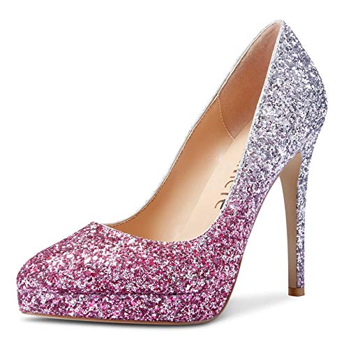 Image of Castamere Womens High Heels Platform Pumps Slip-on Stilettos 12CM Heel Office Dress Shoes
