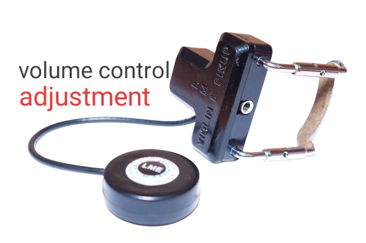 LME Laxmi Musical Electronics - Violin-PIEZO Pickup for Acoustic with Volume Adjustment in Pickup Cable (10.F.T) 3.METRE Cable - Image 2 thumbnail