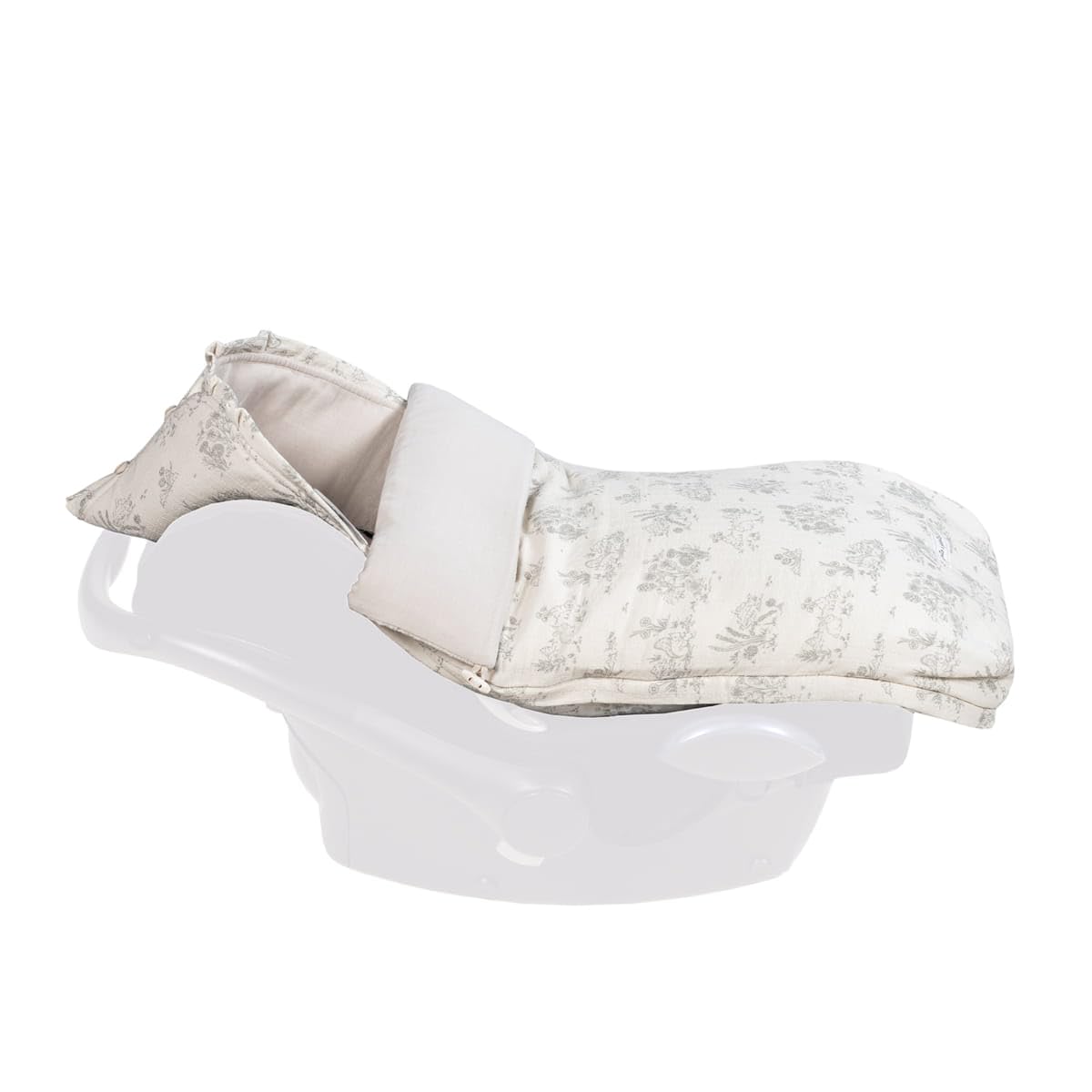 Saco Cuco 3 en 1 Entretiempo Toile de Jouy Cream