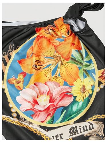 Image of SOLY HUX Women's Y2k Off The Shoulder Tops Vintage Floral Sleeveless Going Out Crop Tank Top Tropical Vacation Outfits