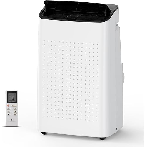 14000 BTU Portable Air Conditioners with Remote Control, 3-IN-1 Portable AC Unit up to 700 sq.ft, Auto Swing, 3 Speed, Sleep Mode, 24H Timer for Bedroom, Office, Apartments