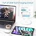 Pop Up Outlet with 15W Wireless Charger, 4 AC Outlets & PD 20W USB Fast Charging, 4.75 inch Desk Hole Power Grommet Connect 6FT Cord for Office, Conference, Kitchen Use(ETL & FCC Listed)