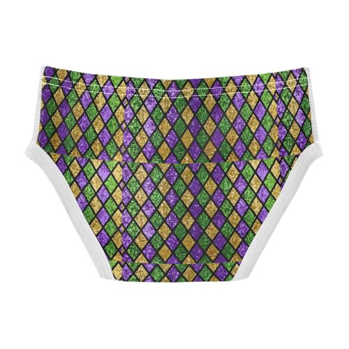Boys' Exclusive Briefs Toddler Underwear 95% Combed Cotton Boxerbriefs 2T Mardi Gras Diamond Pattern12