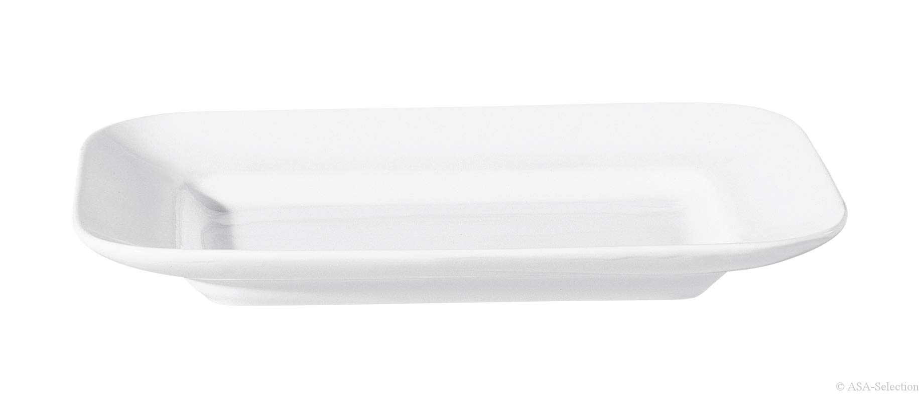 ASA-Piatto da Portata in Ceramica 4731147, 46 x 31 x 10 cm, Colore: Bianco