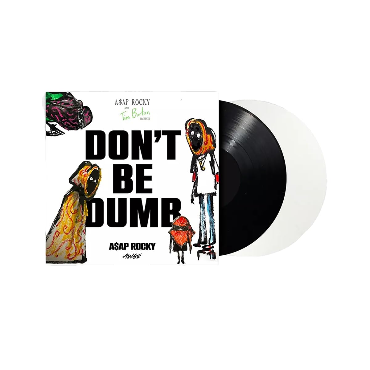 ASAP Rocky Don't Be Dumb 2LP 限定コラボ別ジャケット Don't Be Dumb Black White Color Vinyl 2LP (12x12 insert), A$AP