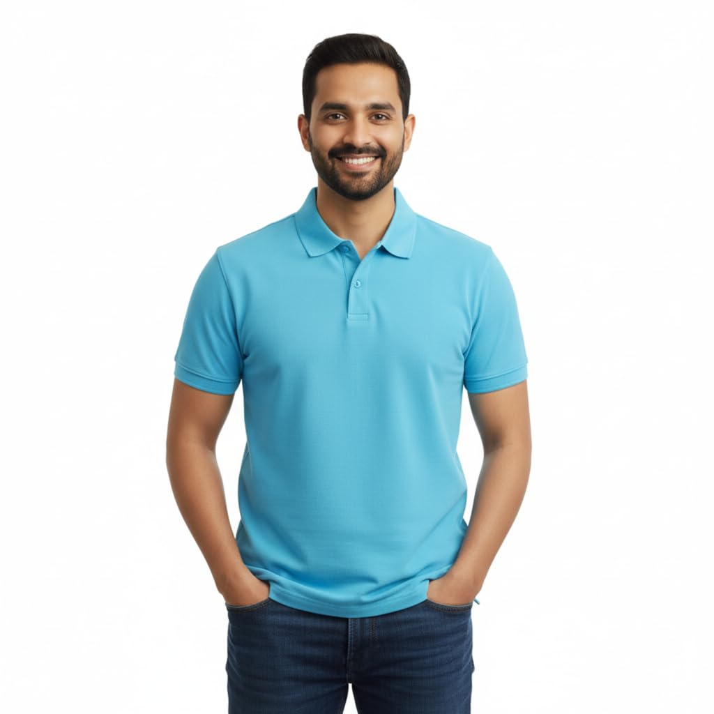 mazen Ultrasoft Bamboo Solid Polo T-Shirt Men | Regular Fit | Odor Free & Anti Bacterial | Premium Pique Knit-picture-27