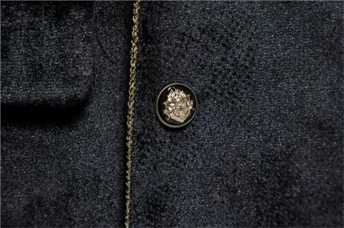 Men's Gold Edge Suits Double Breasted Sets Evening Dress Jacket and Pants Wedding Clothing2