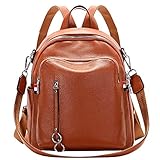 echt leder handtasche damen schwarz [Materialien]: Langlebiges und verschleißfestes Vollnarben Rindsleder (100% weiches echtes Leder), Polyesterfutter und silberfarbene Hardware. Abmessungen: H 33 x L 27 x B 11 cm (H 13 x L 10,5 x B 4,5 Zoll). Gewicht: 0,93 kg (2,05 Pfund).