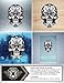 Decal Sticker Skull Design Logo Car Window Wall Art Decor Doors Helmet Truck Motorcycle Note Book Mobile Laptop Size: 4 X 2.8 Inches Vinyl Color Print