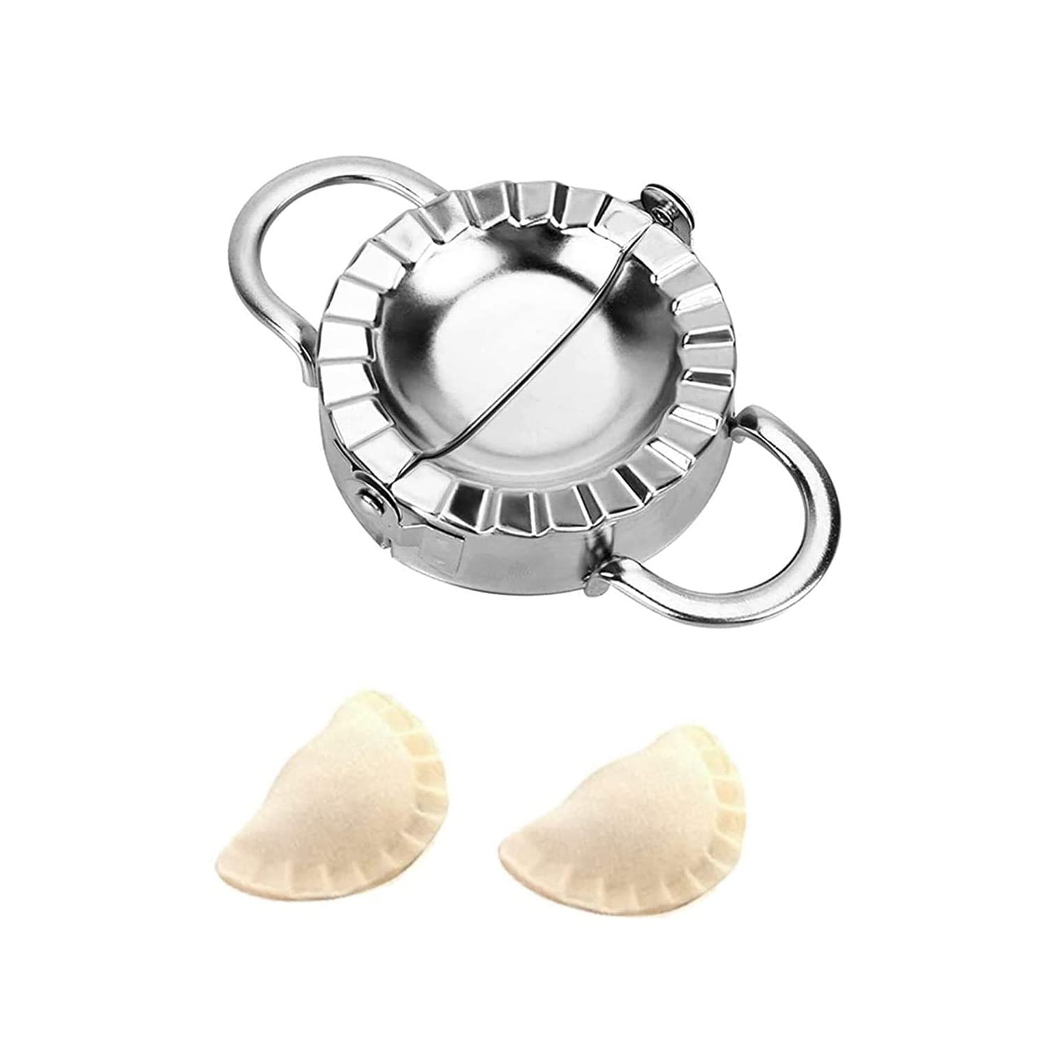 ZENZERO® – Stampo Per Ravioli In Acciaio Inox Da 9,5 Cm – Ideale Per Pasta Ripiena, Fatto In Acciaio Alimentare