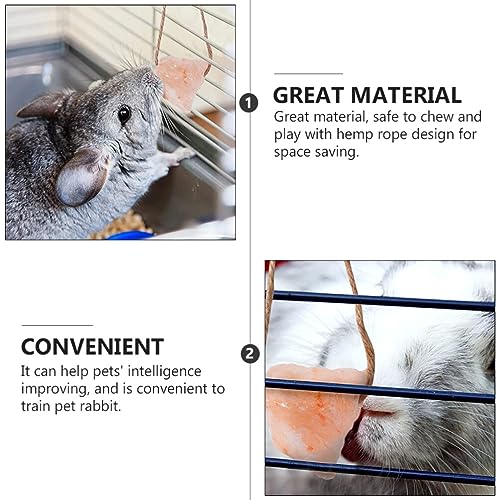 3pcs Pet Salt Blocks for Chewing and Molar Play Toy with Rope for Rabbits and Animals Safe Grinding Plaything - Image 2