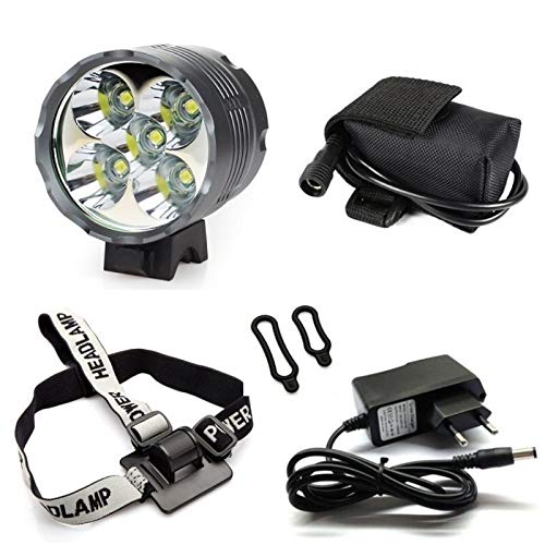 Lumière de vélos 5 * T6 LED Phare vélo 18650 Batterie Lumière Farol vélo Avant Torch 7000 Lumen vélo Lanterne Lampe Frontale Luz Bicicleta