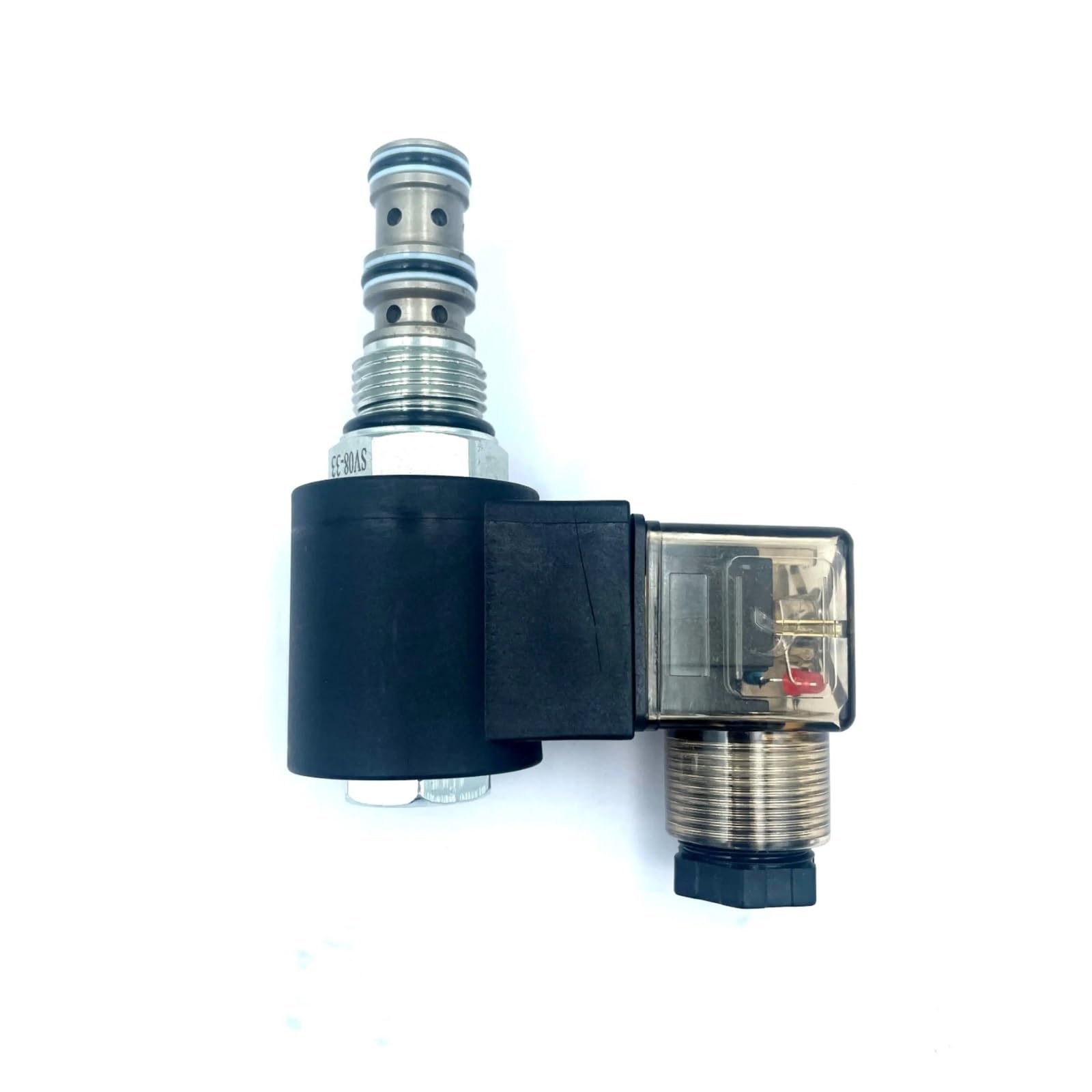NACODLUL SV08-33 HydraulicTThreaded Cartridge Valve DHF08-234 Two-position Three-way Reversing Solenoid Valve LSV2-08-3C(24Vcoil and valve)